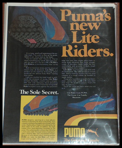 1979 PUMA Lite Rider Tennis Shoes Vintage Sneakers AD | eBay